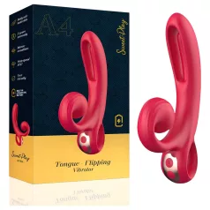   Erospace Sweet Play - kliitorivibraator varre/hoovaga (punane)