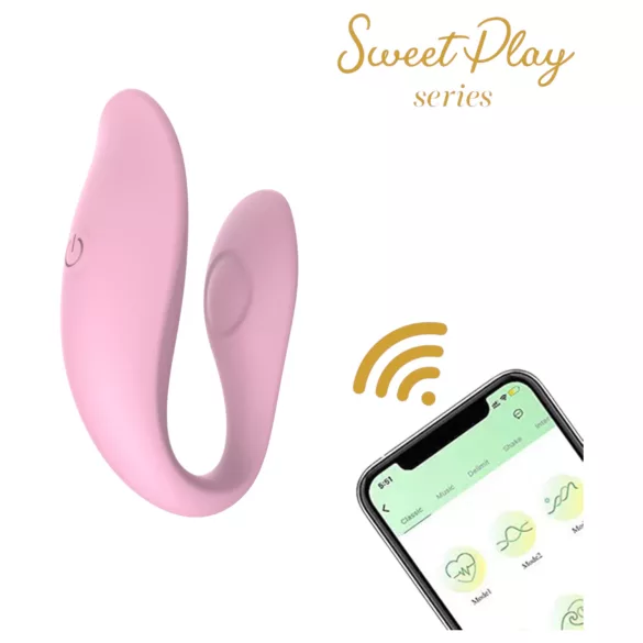 Erospace Sweet Play - rakendusega juhitav paarivibraator (roosa)