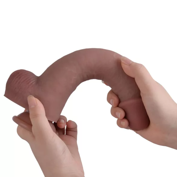 Erospace Natural Play - silikoondildo 24 cm (nahatooni)