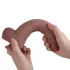 Erospace Natural Play - silikoondildo 24 cm (nahatooni)