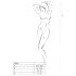 Passion BS020 - kaunistatud avatud kombinesoon (must) - S-L