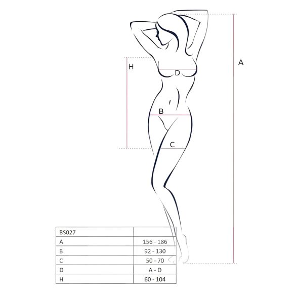 Passion BS027 - võrktuunika (punane) - S-L