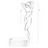 Passion BS034 - roosiline võrgust komplket (must) - S-L