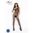 Passion BS036 - roosiline, avatud must kombinesoon - S-L