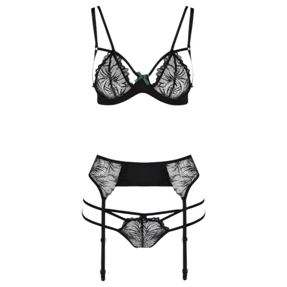 Passion Floris - pesukomplekt - must