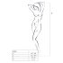 Passion BS052 - avatud võrkkombinesoon (must) - S-L