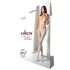 Passion BS084 - pitsiline, topp-stiilis kombinesoon - valge (S-L)