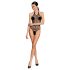 Passion BS087 - läbipaistev võrkuv body (must) - S-L