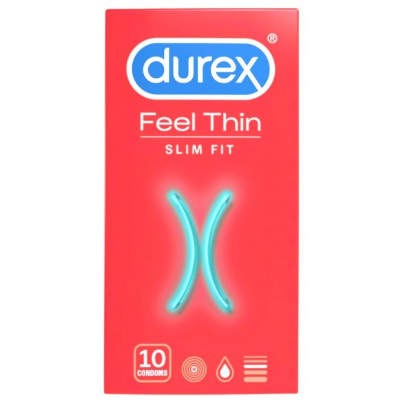 Durex Feel Thin Slim Fit - looduslähedane tunnetus kondoomid (10 tk)