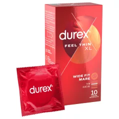   Durex Feel Thin XL - ekstra õhukesed kondoomid - naturaalne tunnetus - 10 tk