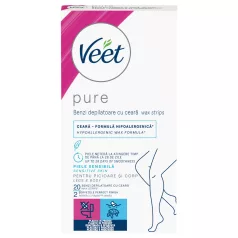   Veet Pure - depilatsiooniribad jalgadele ja kehale - tundlikule nahale - 20 tk