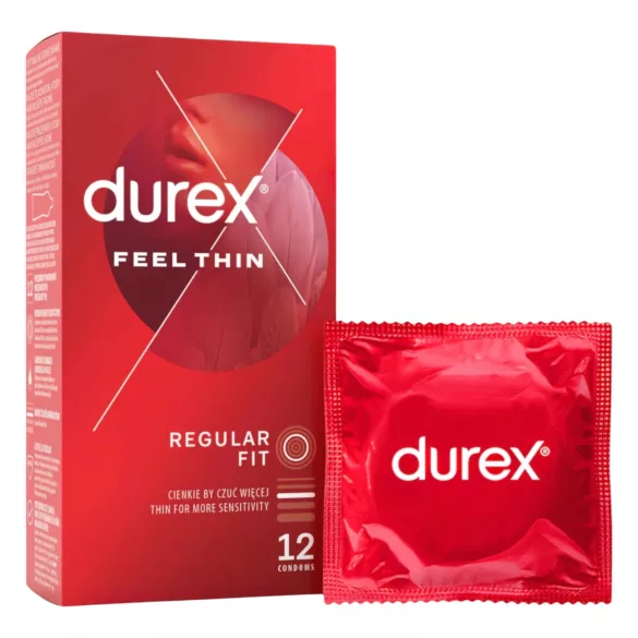 Durex Feel Thin - õhukesed kondoomid - naturaalne tunne - 2x12 tk