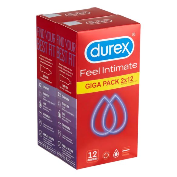 Durex Feel Intimate - õhuke kondoomipakend (2x12 tk)