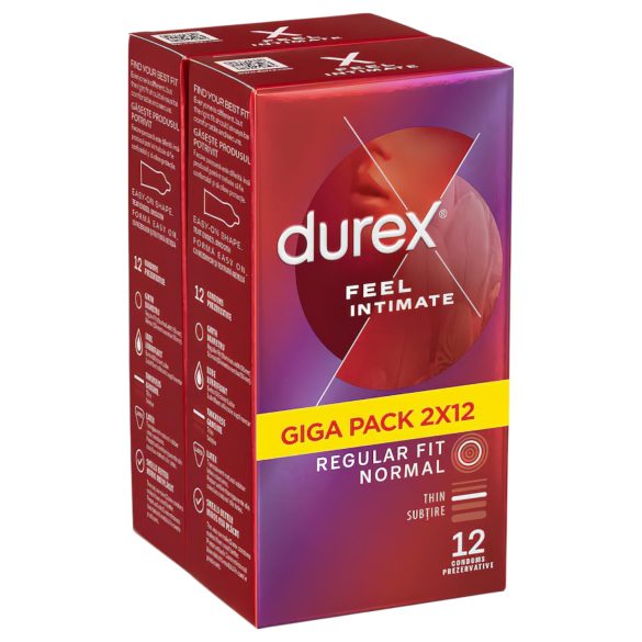 Durex Feel Intimate - õhuke kondoomide komplekt (2x12tk)
