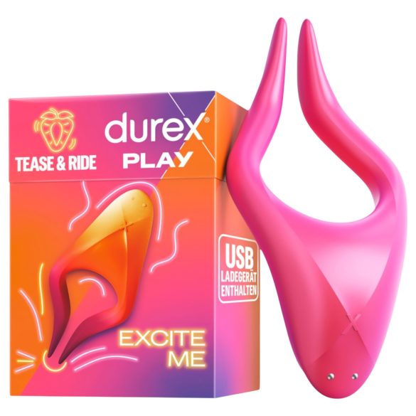 Durex Tease & Ride - erogeenne tsoonistimulaator (roosa)