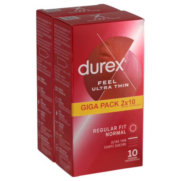 Durex Feel Ultra Thin - ülima reaalsusega kondoomid (2x10tk)