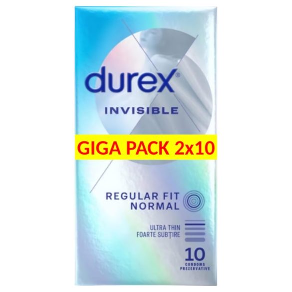 Durex Invisible - üliõhuke ja tundlik kondoom (2x10tk)