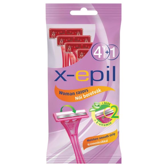 X-Epil - ühekordsed naistepardlid, 2 teraga (5tk)