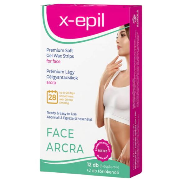 X-Epil - valmis premium geelvaha ribad (12tk) - näole