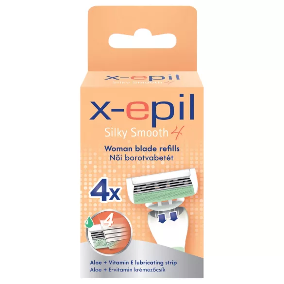 X-Epil Silky Smooth - naiste raseerija vahetusterad 4 teraga 4 tk