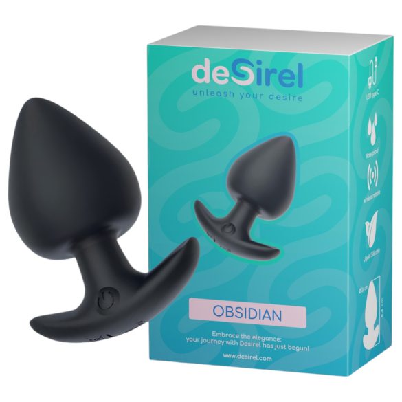 Desirel Obsidian - nutikas, anaalvibraator (must)