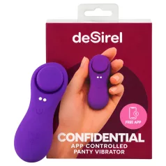   Desirel Confidential - kantav rakenduse kaudu juhitav vibreeriv aluspüksivibraator (lilla)