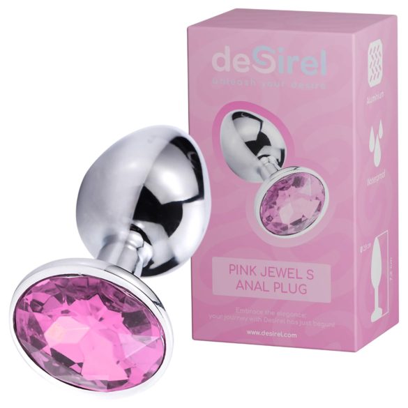 Desirel Pink Jewel S - anaaltapp (hõbe-roosa)