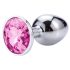 Desirel Pink Jewel S - anaaltapp (hõbe-roosa)