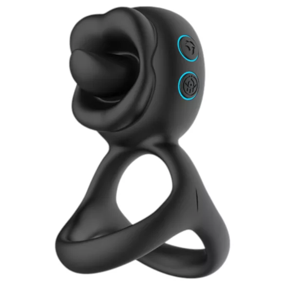 Biu-Biu - peeniserõngas ja kliitorivibraator - must