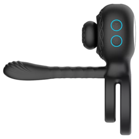 Biu-Biu - peeniserõngas ja paaridele vibraator - must