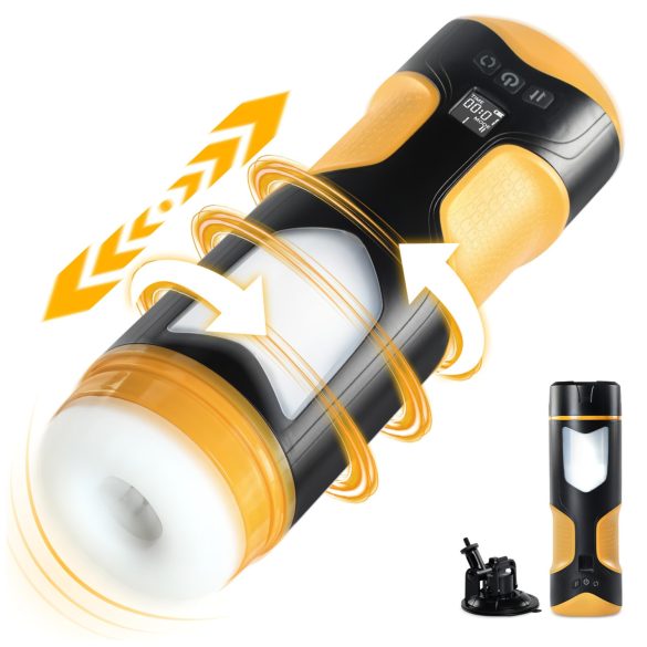 Lonely - automaatne masturbaator meestele - liikuv, pöörlev - must