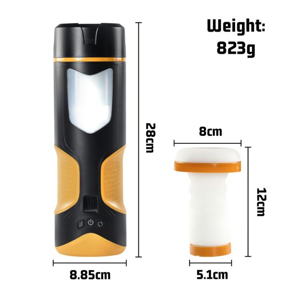 Lonely - automaatne masturbaator meestele - liikuv, pöörlev - must