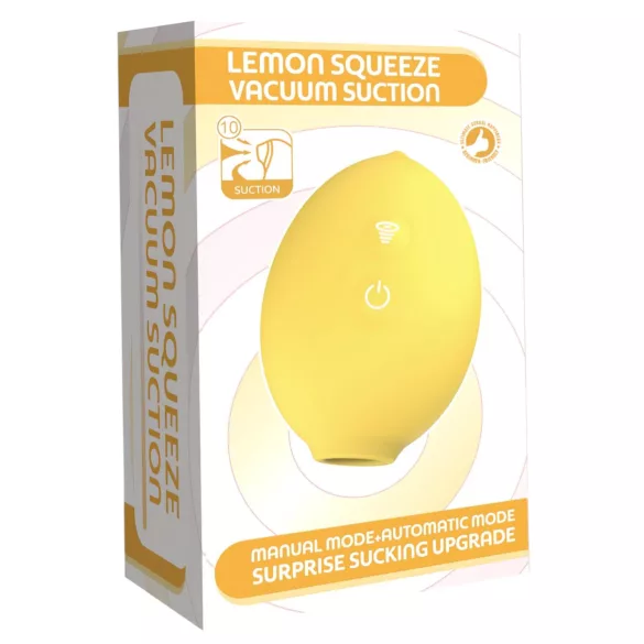 Lemon Squeeze - sidruni kujuline kliitori-imemisvibraator (kollane)