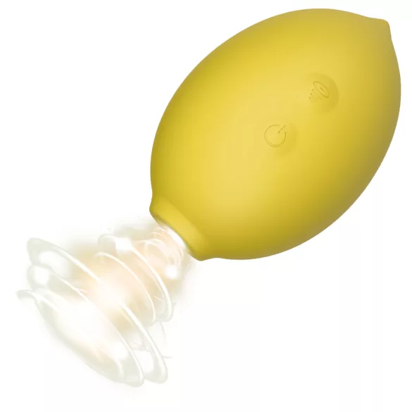 Lemon Squeeze - sidruni kujuline kliitori-imemisvibraator (kollane)