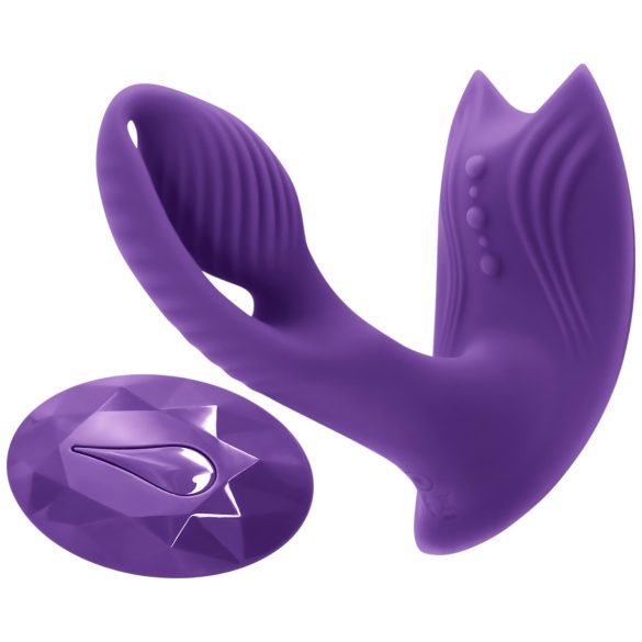 Inya Bump-N-Grind - traadita, soojendava 2in1 kliitori vibraator (lilla)