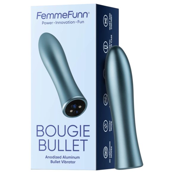 FemmeFunn Bougie - alumiinium premium vibraator (hõbe)