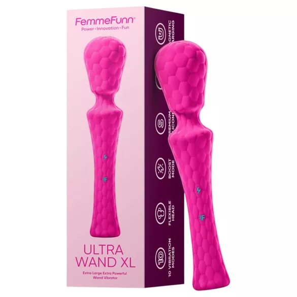 FemmeFunn - massaaživibraator Ultra Wand XL - roosa, premium