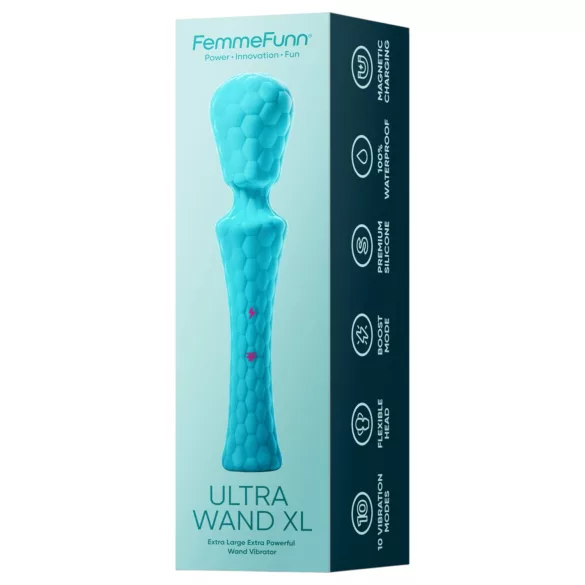 FemmeFunn - massaaživibraator Ultra Wand XL - premium, türkiissinine