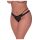 Magic Silk - kahekordsete paeltega pitsiline string (must)
