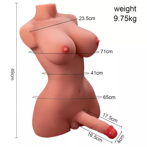 XISE - vibraatoriga torso löökfunktsiooniga - mees-naine