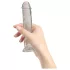Addiction Crystal - iminapaga dildo (läbipaistev) - 18 cm