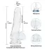 Addiction Crystal - iminapaga dildo (läbipaistev) - 18 cm