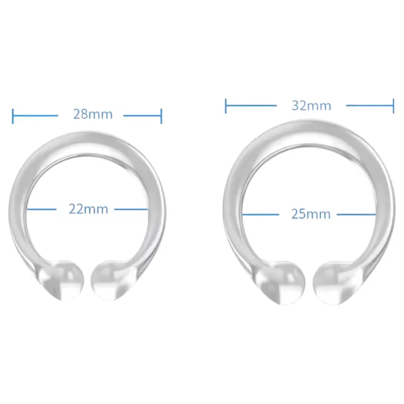 Szilikon makkide rõngas - ejakulatsiooni edasilükkamiseks - läbipaistev