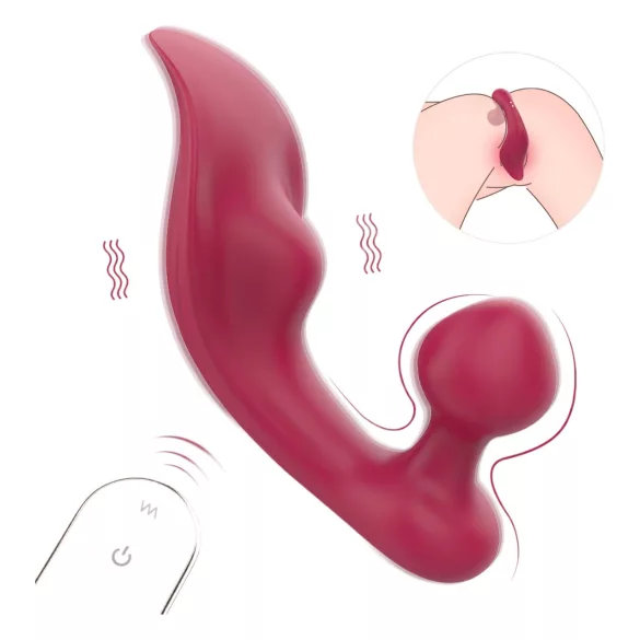Sex HD Chomper - kliitori ja anaalvibraator - punane