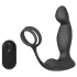 Sex HD Virgil - eesnäärme vibraator peenise- ja munandirõngaga - must