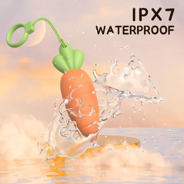 Sex HD Carrots - vibreeriv dildo - porgandi kujuline - oranž