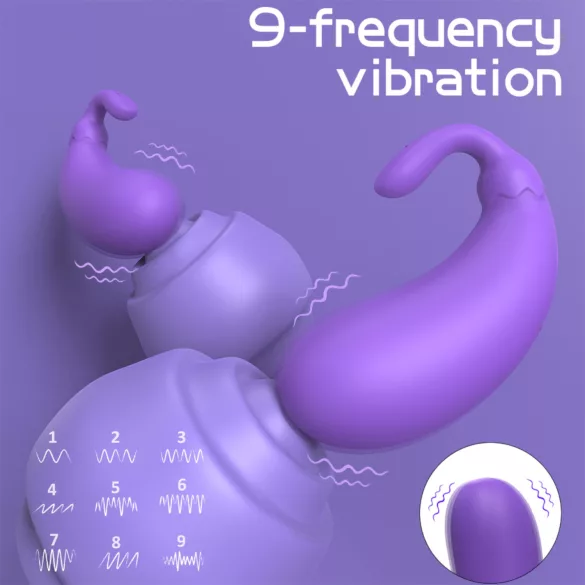 Sex HD - vibro-muna baklažaani kujuga - lilla