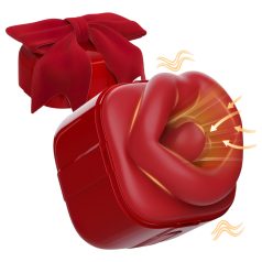 SEX HD Lovely Kiss - oraalseks vibraator imemisega - punane