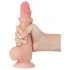 Lovetoy Sliding-Skin - realistlik dildoga iminapp - 19,5 cm, naturaalne