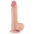 Lovetoy Sliding-Skin - munanditega kahekihiline dildo - 20cm naturaalne